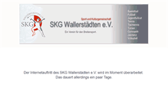 Desktop Screenshot of fussball.skg-wallerstaedten.de