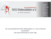 Tablet Screenshot of fussball.skg-wallerstaedten.de