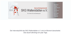 Desktop Screenshot of jugendfussball.skg-wallerstaedten.de