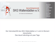 Tablet Screenshot of jugendfussball.skg-wallerstaedten.de