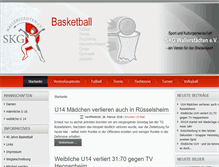 Tablet Screenshot of basketball.skg-wallerstaedten.de
